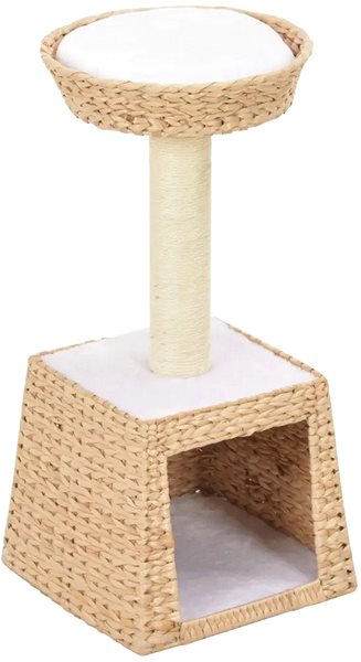 Cat Scratcher Shumee Cat Scratcher with Sisal Posts Sea Grass 64 × 30 × 30cm Lateral view