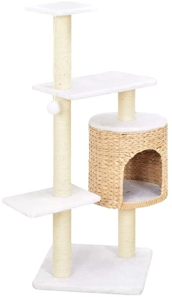Cat Scratcher Shumee Cat Scratcher with Sisal Posts Sea Grass 107 × 40 × 40cm Lateral view
