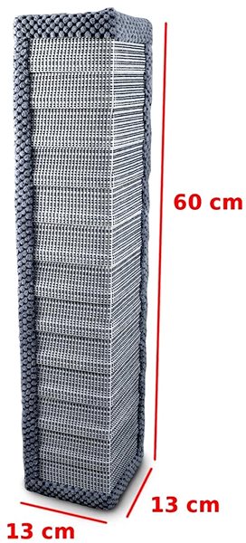 Cat Scratcher Argi Corner Hanging Cat Scratcher 60 × 13 × 13cm Technical draft