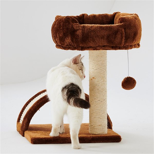 Škrabadlo pre mačky Petsbelle Škrabadlo s polkruhom a hračkou 45 × 35 × 35 cm Lifestyle