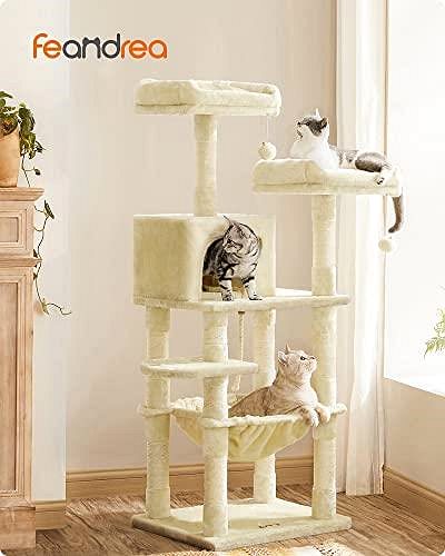 Cat scratching post Artenat Cat tree Margarethe, 143 cm, beige .