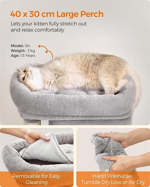 Cat scratching post Artenat Cat tree Samson, 67 cm, grey .