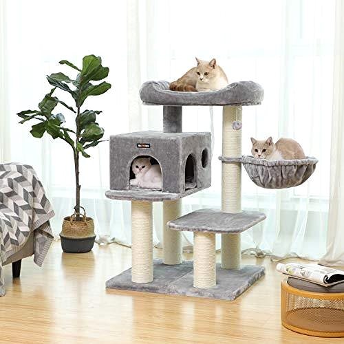 Cat scratching post Artenat Cat tree Archibald, 112 cm, grey .