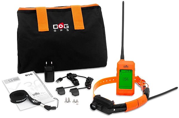 Elektrický obojok Dogtrace Vyhľadávacie a výcvikové zariadenie so zvukovým lokátorom DOG GPS X30TB Short ...