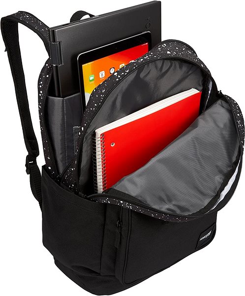 Laptop Backpack Case Logic Query 29L CCAM4116 - White Splatter/Black 15,6