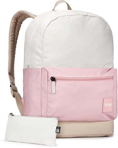Laptop Backpack Case Logic Commence 24L CCAM1116 - Zephyr Pink/Concrete 15,6
