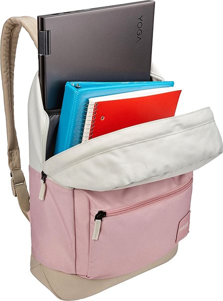 Laptop Backpack Case Logic Commence 24L CCAM1116 - Zephyr Pink/Concrete 15,6