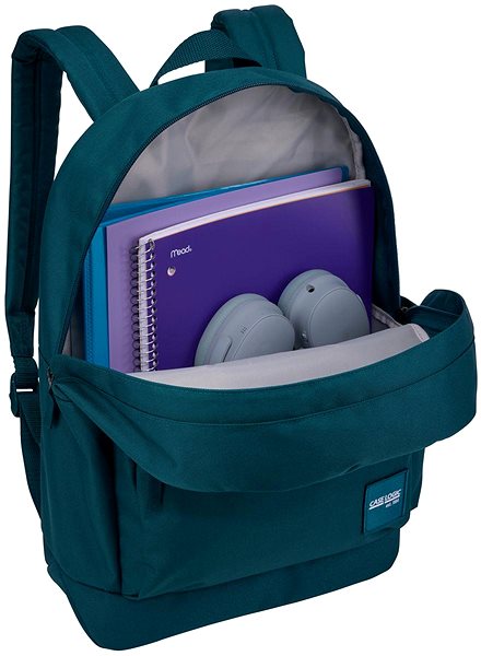 Laptop Backpack Case Logic Alto recycled material backpack 26 l Deep Teal ...