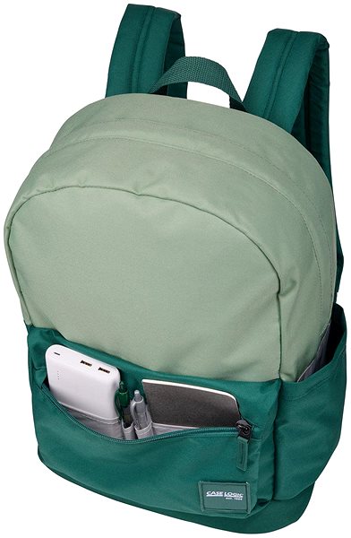 Laptop Backpack Case Logic Commence recycled backpack 24 l Islay Green/Smoke Pine ...