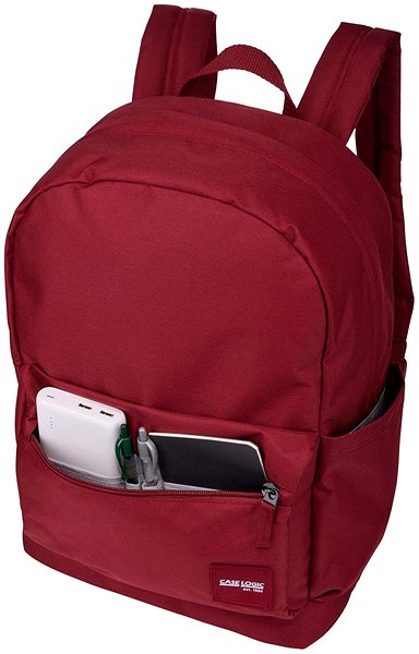 Laptop Backpack Case Logic Commence recycled backpack 24 l Pomegranate Red ...