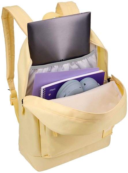Laptop Backpack Case Logic Commence recycled material backpack 24 l Yonder Yellow ...