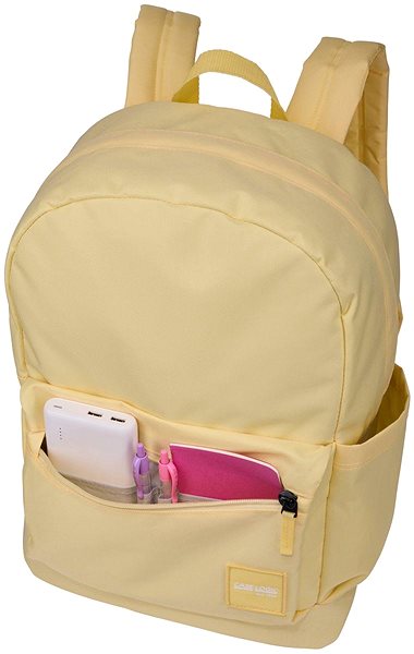 Laptop Backpack Case Logic Commence recycled material backpack 24 l Yonder Yellow ...