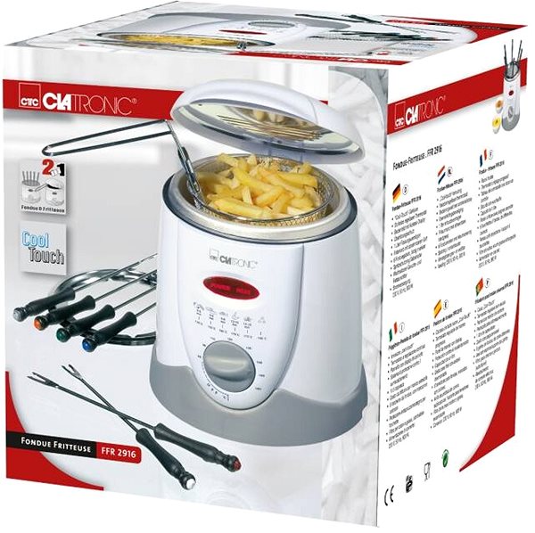 Deep Fat Fryer Clatronic FFR 2916 2-in-1 Fryer, Fondue ...