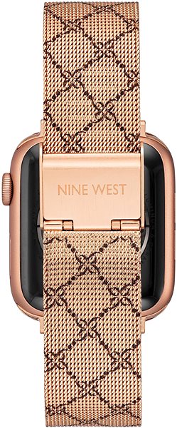 Remienok na hodinky Nine West Remienok Mesh ružovo-zlatý so vzorom, pre Apple Watch 42 – 45 mm ...