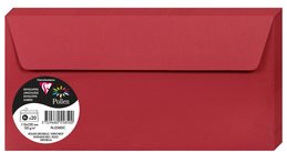 Briefumschlag CLAIREFONTAINE DL selbstklebend rot 120g - Packung 20St ...