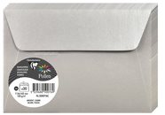 Briefumschlag CLAIREFONTAINE C6 silberfarben 120g - Packung 20 Stück ...