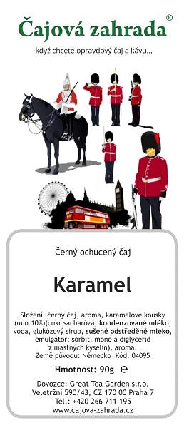 Čaj Čajová záhrada Karamel - čierny ochutený čaj, 500g.