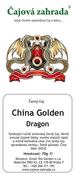 Čaj Čajová záhrada China Golden Dragon – čierny čaj, 500 g ...