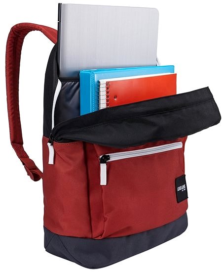 Laptop Backpack Case Logic Commence Backpack 24L (Black/Brick) Features/technology