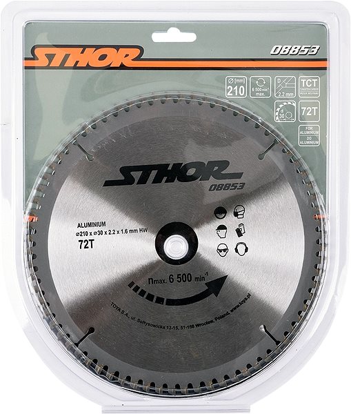 Řezný kotouč Sthor Kotouč na hliník 210 x 30 mm 72z ...