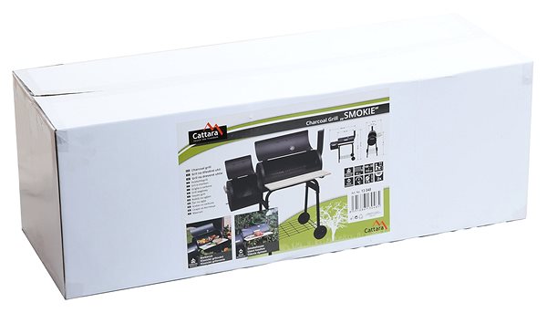 Grill CATTARA SMOKIE faszenes grill füstölővel Csomagolás/doboz
