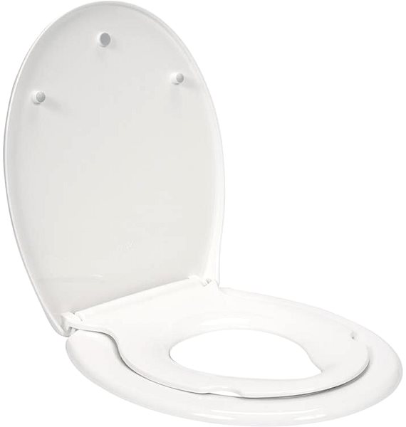 WC doska FALA Záchodová doska 2V1 PP-O, samosklápacia s detskou vložkou ...