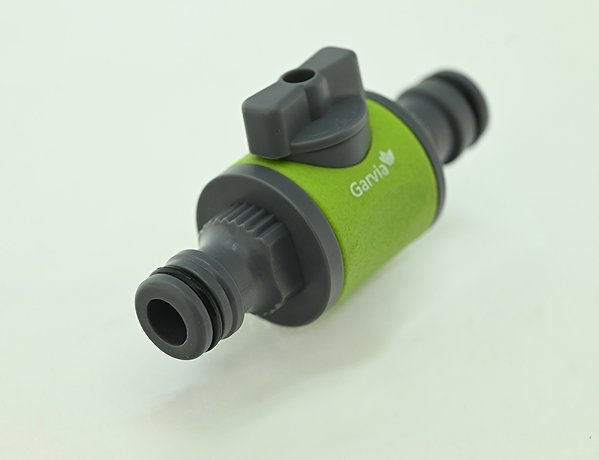 GARVIA 2-Way Hose Connector with Stop Valve.