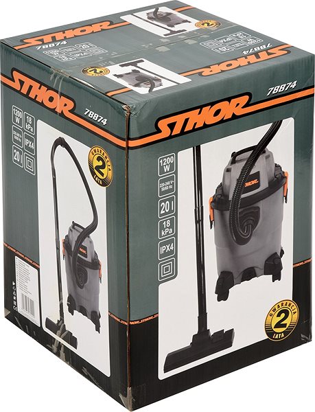 Industrial Vacuum Cleaner Sthor Industrial Vacuum Cleaner 20L 1200W Packaging/box