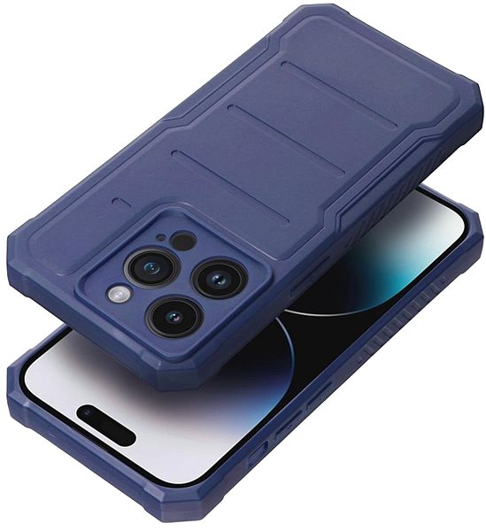 Kryt na mobil C4M Pouzdro Heavy Duty pro iPhone 14 Pro, námořnicky modré ...