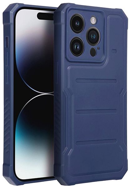 Kryt na mobil C4M Pouzdro Heavy Duty pro iPhone 14 Pro, námořnicky modré ...