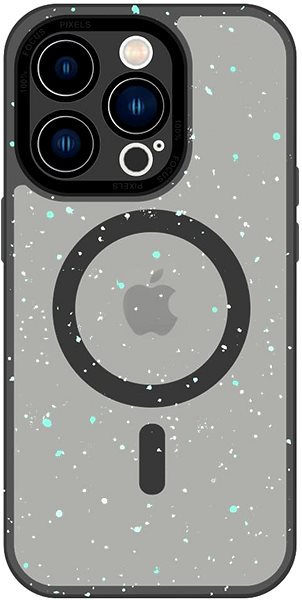 Kryt na mobil MagSafe pouzdro Splash Frosted pro iPhone 14, černé ...