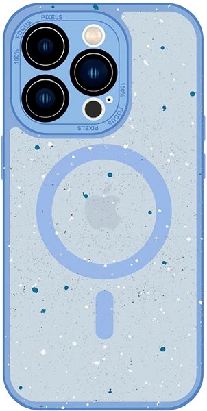 Kryt na mobil MagSafe pouzdro Splash Frosted pro iPhone 14 Pro, světle modré ...