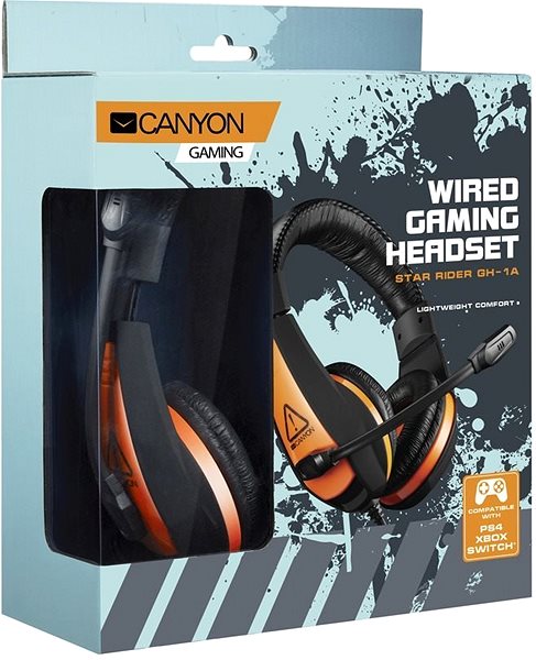 Headphones Canyon Star Raider GH-1A Black Packaging/box