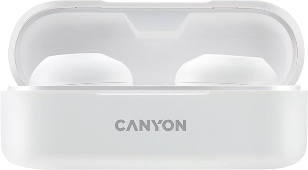 Vezeték nélküli fül-/fejhallgató Canyon TWS-1 fehér Képernyő