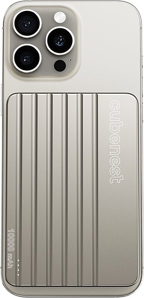 Power Bank Cubenest Slim Magsafe 10000 mAh S1B2 15W, titanium Lifestyle 2