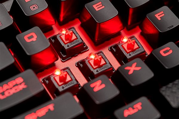 Gaming-Tastatur Corsair K63 Cherry MX Red - US Mermale/Technologie