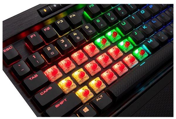 Gaming-Tastatur Corsair K70 RGB MK.2 Cherry MX Low Profile Speed - US Mermale/Technologie