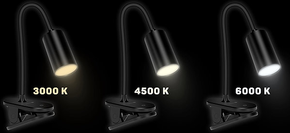 Asztali lámpa Connect IT CLIP 2 Csíptetős LED lámpa, fekete ...