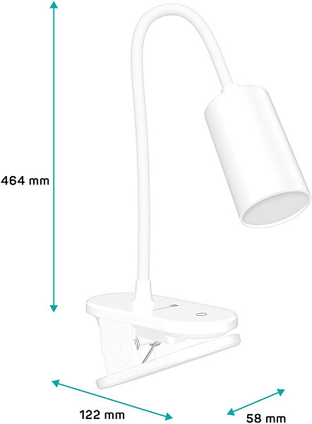 Tischlampe CONNECT IT CLIP 2 LED, mit Clip, weiß ...
