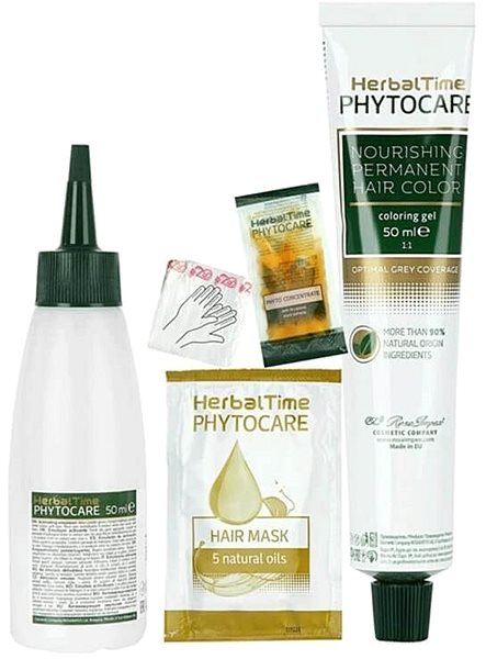 Barva na vlasy HERBAL TIME Phytocare natural Vegan 7C teplá měděná 130 ml ...