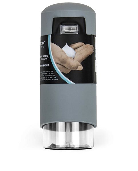 Dávkovač mydla Compactor Clever RAN9648 dávkovač mydlovej peny, ABS + odolný PETG plast – sivý, 360 ml ...