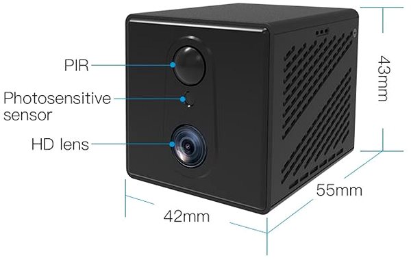 IP kamera Secutek 4G IP minikamera CB72 ...