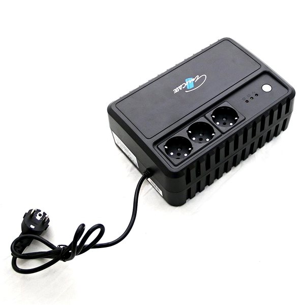 Uninterruptible Power Supply UPS Eurocase EA200PRO+ 600VA/360W (3× socket, RJ11, USB, 7Ah) ...