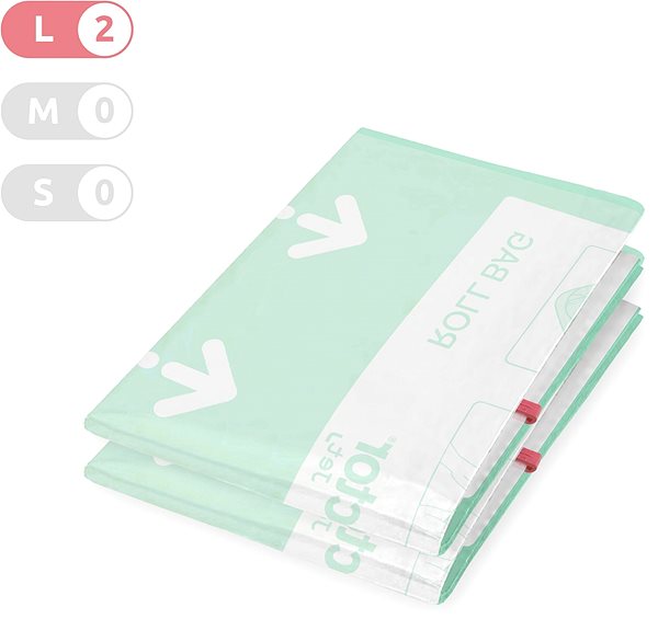Vakuový pytel Compactor Set 2 ks cestovních vakuových pytlů Jet Roll Bags L 50 litrů, 55 x 70 cm ...