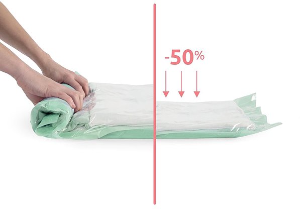 Compactor vacuum bag Set of 4 travel vacuum bags Jet Roll Bags L 50 liters, 55 × 70 cm.