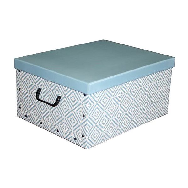 Úložný box Compactor, skladacia úložná škatuľa Nordic 50 × 40 × 25 cm, svetlomodrá ...