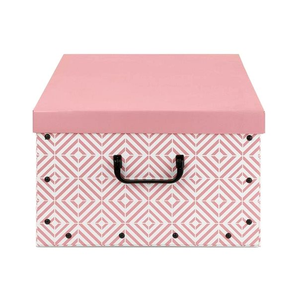 Úložný box Compactor, skladacia úložná škatuľa Nordic 50 × 40 × 25 cm, ružová Antique ...