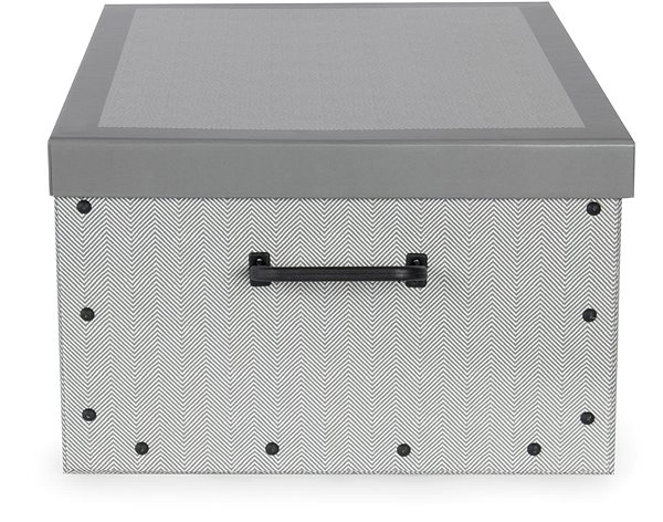 Úložný box Compactor Boston Skladacia úložná krabica kartón box 50 × 40 × 25 cm sivá ...