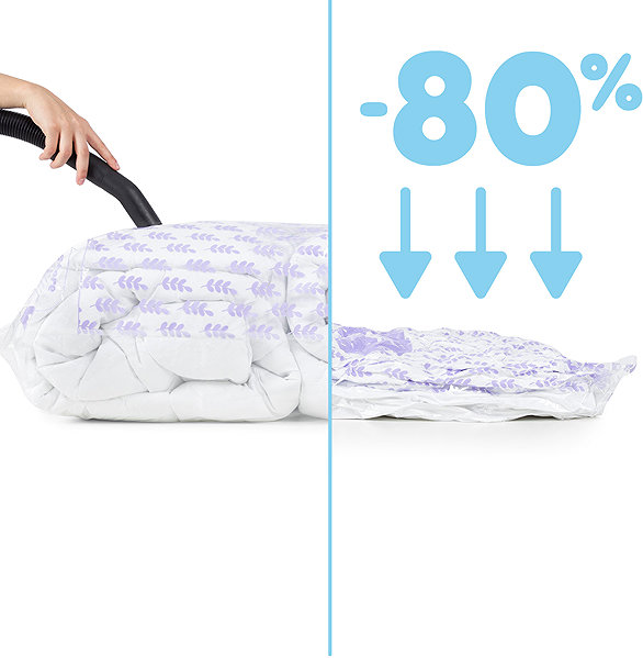 Vacuum bag Compactor Set of vacuum bags Compress M 70 l, with lavender scent, 4 pcs.