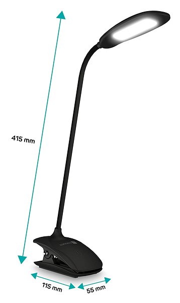 Tischlampe CONNECT IT CLIP mit Clip, LED, schwarz ...